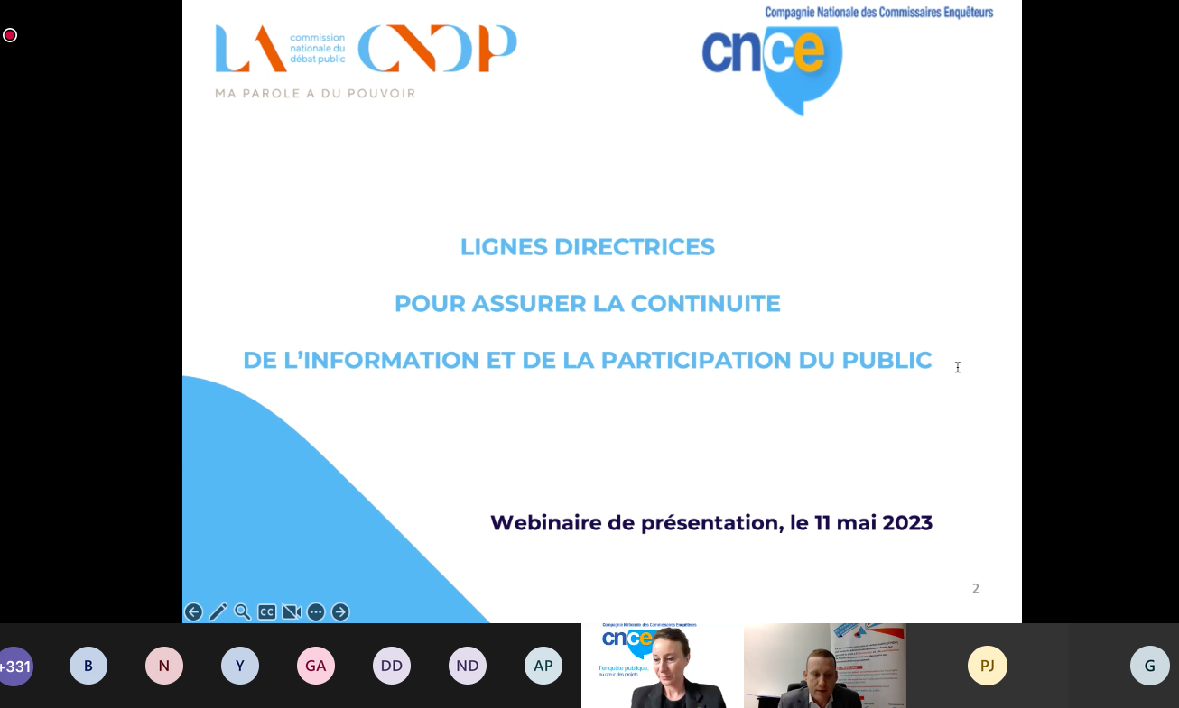 Webinaire CNCE-CNDP du 11 mai : lien du "replay" et questionnaire de satisfaction